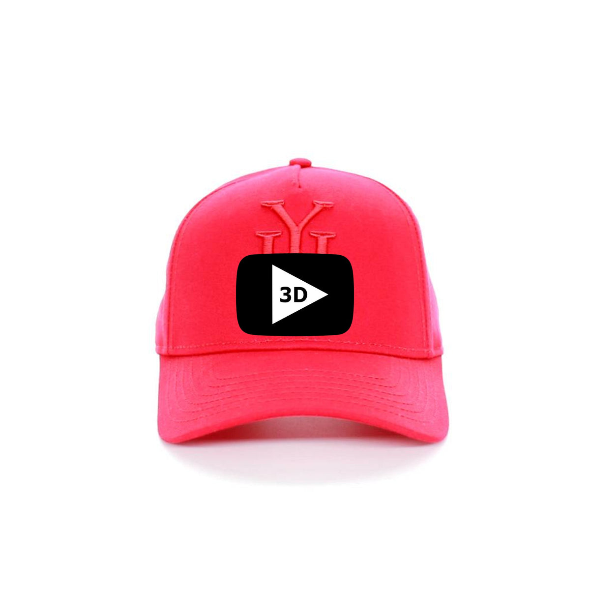 Red Monogram Canvas Trucker Hat