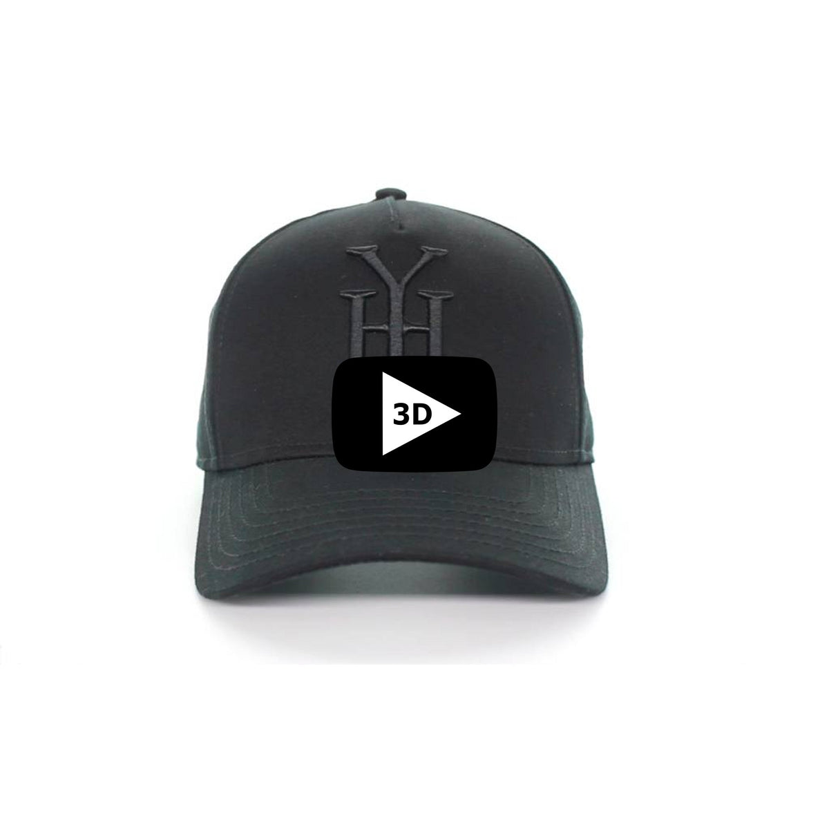 Black Monogram Canvas Trucker Hat