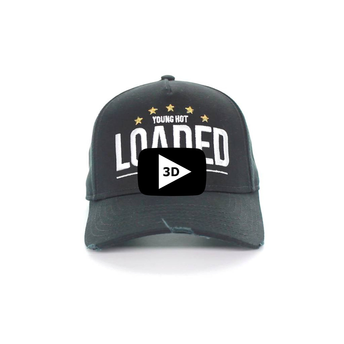 Black YHL 5Star Canvas Trucker Hat