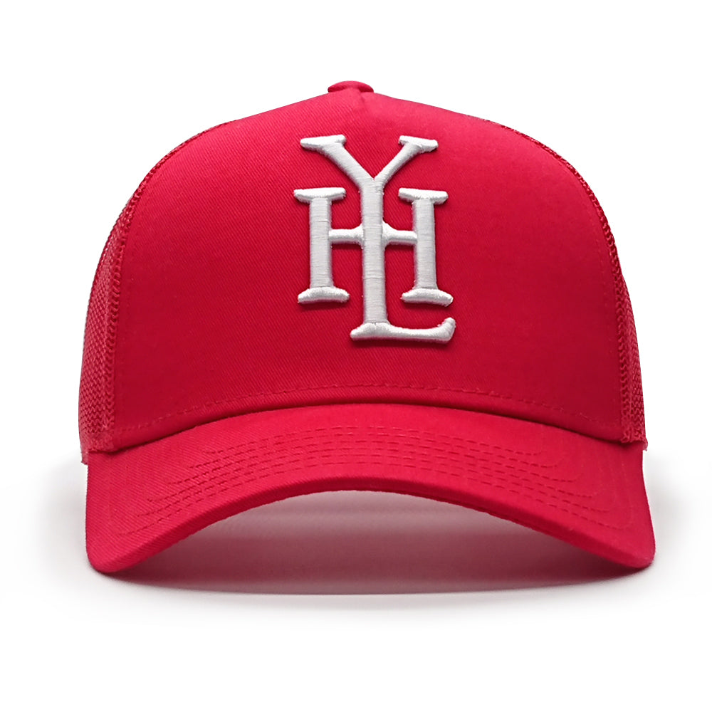 YoungHotLoaded - Red Monogram Mesh Trucker