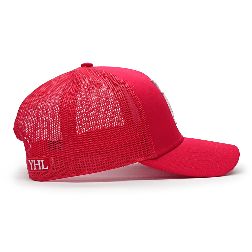 YoungHotLoaded - Red Monogram Mesh Trucker