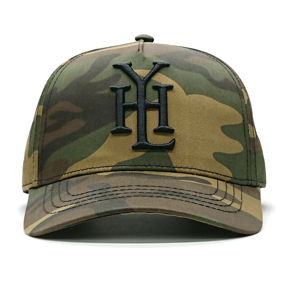YoungHotLoaded - Kids Camo Monogram Canvas Trucker