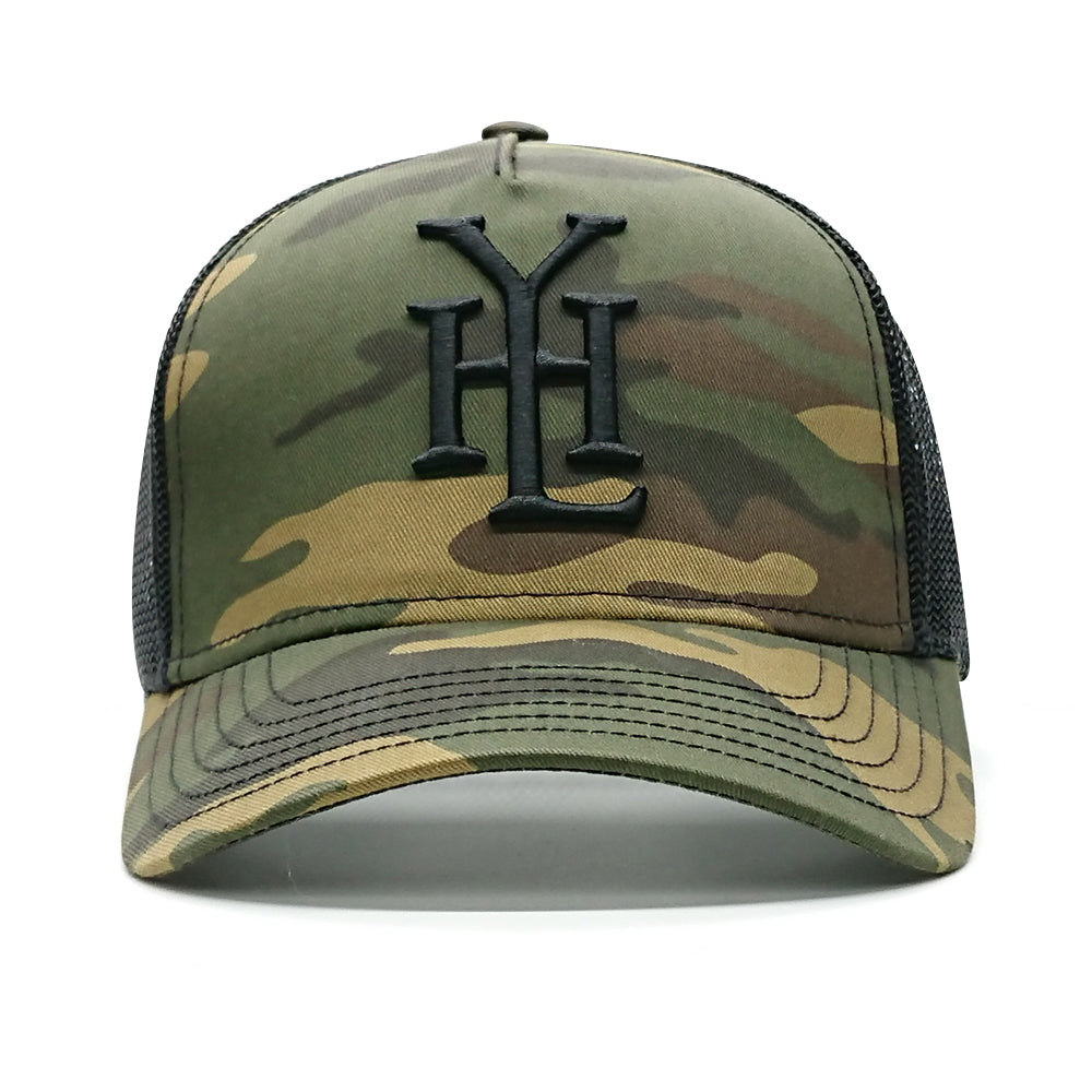 YoungHotLoaded - Camo Monogram Mesh Trucker