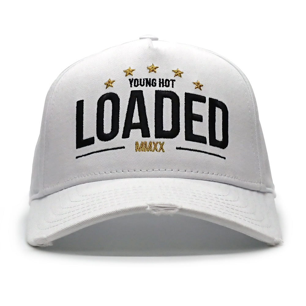 YoungHotLoaded - White YHL 5Star Patch Canvas Trucker