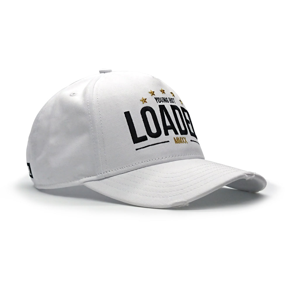 YoungHotLoaded - White YHL 5Star Patch Canvas Trucker