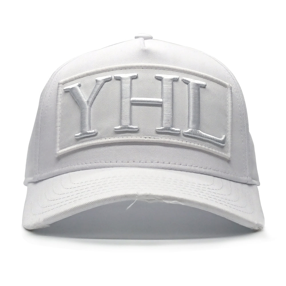 YoungHotLoaded - White YHL Logo Canvas Trucker