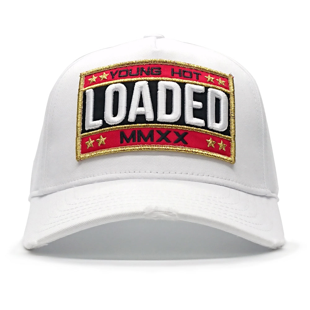 YoungHotLoaded - White LOADED Colour Patch Canvas Trucker