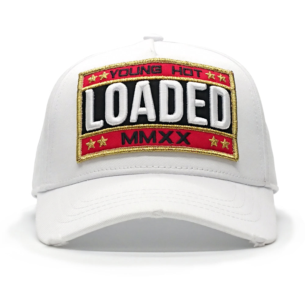YoungHotLoaded - Kids White LOADED Colour Patch Canvas Trucker