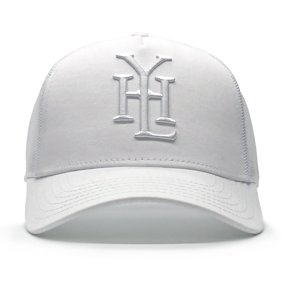 YoungHotLoaded - White Monogram Mesh Trucker