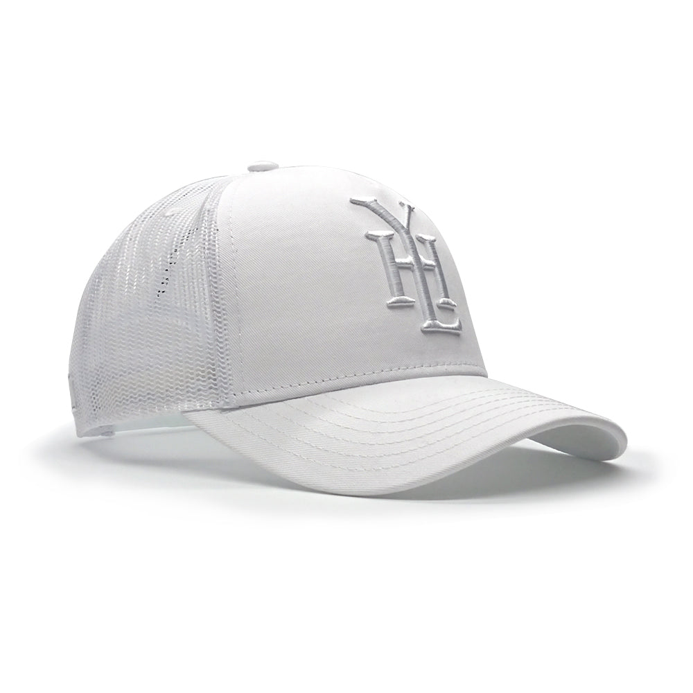 YoungHotLoaded - White Monogram Mesh Trucker