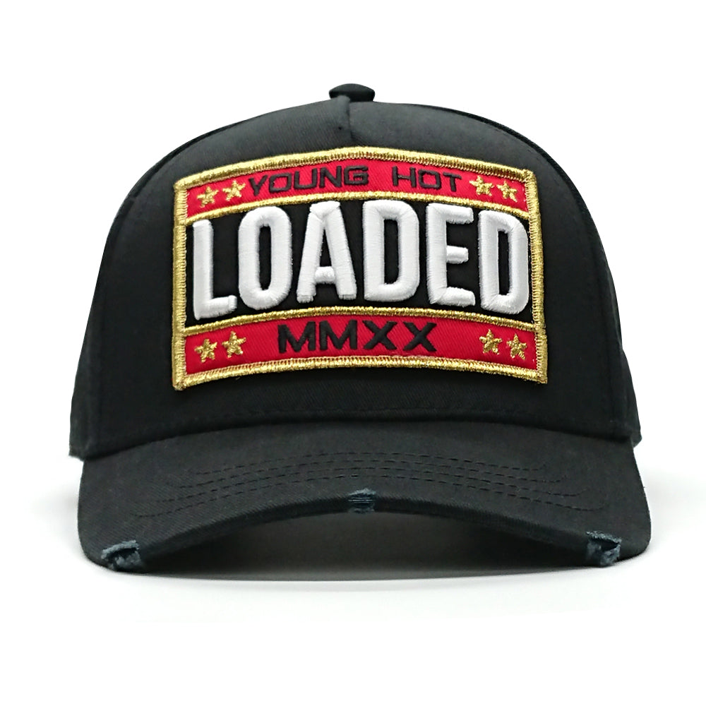 YoungHotLoaded - Kids Black YHL LOADED Colour Patch Canvas Trucker