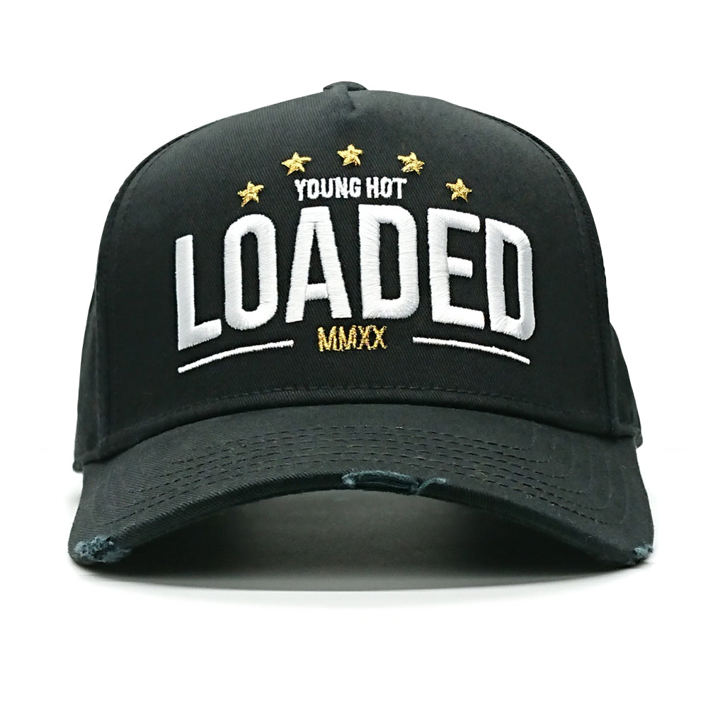 YoungHotLoaded - Black YHL 5Star Patch Canvas Trucker