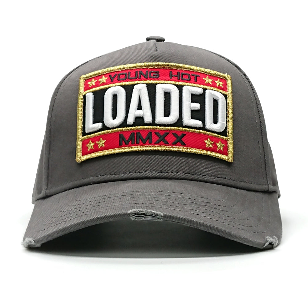 YoungHotLoaded - Grey YHL LOADED Colour Patch Canvas Trucker
